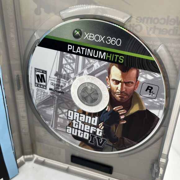Grand Theft Auto IV GTA 4 Microsoft Xbox 360 COMPLETE CIB W/MAP GREAT CONDITION - Picture 6 of 11